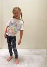 Load image into Gallery viewer, Black Glitter Girls Leggings