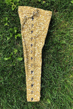 Load image into Gallery viewer, Gold Glitter Chakra Girls Leggings