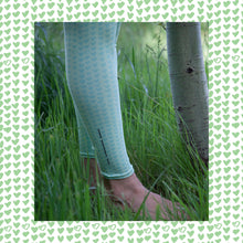 Load image into Gallery viewer, Green Hearts High Waist Yoga Leggings