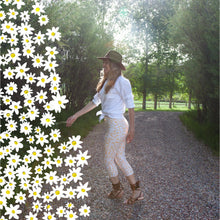 Load image into Gallery viewer, Daisy Orange High Waist Yoga Leggings