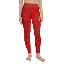 Load image into Gallery viewer, Red Triangle High Waist Yoga Leggings