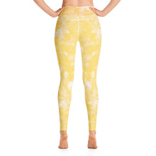 Load image into Gallery viewer, Yellow Crystal High Waist Yoga Leggings