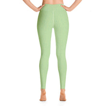 Load image into Gallery viewer, Green Hearts High Waist Yoga Leggings