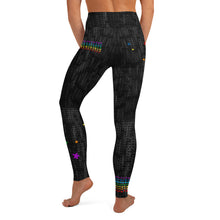 Load image into Gallery viewer, Black Chakra Stars High Waist Yoga Leggings