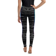 Load image into Gallery viewer, Black Chakra Stripes Girl Leggings