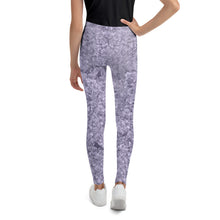 Load image into Gallery viewer, Purple Crystal Girls Leggings