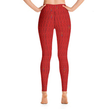 Load image into Gallery viewer, Red Triangle High Waist Yoga Leggings