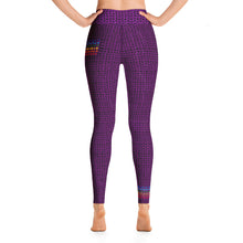 Load image into Gallery viewer, Purple Crown Chakra Star High Waist Yoga Long Leggings