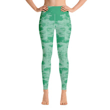 Load image into Gallery viewer, Mermaid Green Heart Chakra High Waist Yoga Leggings