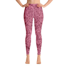 Load image into Gallery viewer, Red Crystal High Waist Yoga Leggings
