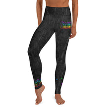 Load image into Gallery viewer, Black Chakra Stars High Waist Yoga Leggings