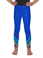 Load image into Gallery viewer, Blue Chakra Symbols Girl Leggings