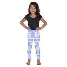Load image into Gallery viewer, Tie-Dye Blue Girls Leggings