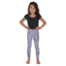 Load image into Gallery viewer, Purple Crystal Girls Leggings