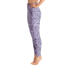Load image into Gallery viewer, Purple Crystal High Waist Yoga Leggings