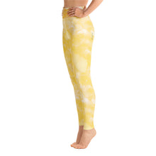 Load image into Gallery viewer, Yellow Crystal High Waist Yoga Leggings
