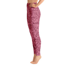 Load image into Gallery viewer, Red Crystal High Waist Yoga Leggings