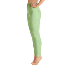 Load image into Gallery viewer, Green Hearts High Waist Yoga Leggings