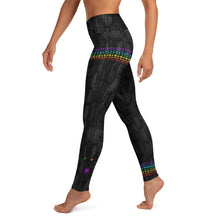 Load image into Gallery viewer, Black Chakra Stars High Waist Yoga Leggings