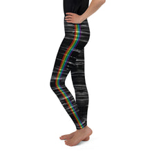 Load image into Gallery viewer, Black Chakra Stripes Girl Leggings