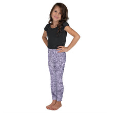 Load image into Gallery viewer, Purple Crystal Girls Leggings