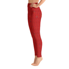 Load image into Gallery viewer, Red Triangle High Waist Yoga Leggings