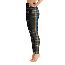 Load image into Gallery viewer, Black Chakra Stripes High Waist Yoga Leggings