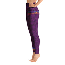Load image into Gallery viewer, Purple Crown Chakra Star High Waist Yoga Long Leggings