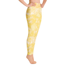 Load image into Gallery viewer, Yellow Crystal High Waist Yoga Leggings