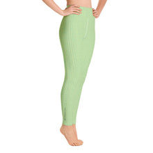 Load image into Gallery viewer, Green Hearts High Waist Yoga Leggings