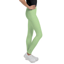 Load image into Gallery viewer, Green Hearts Girls Leggings
