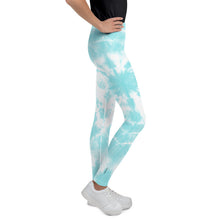 Load image into Gallery viewer, Express Turquoise Tie-Dye Girls Leggings