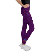 Load image into Gallery viewer, Purple Crown Chakra Star Girl Leggings