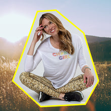 Load image into Gallery viewer, Gold Glitter Chakra High Waist Yoga Leggings
