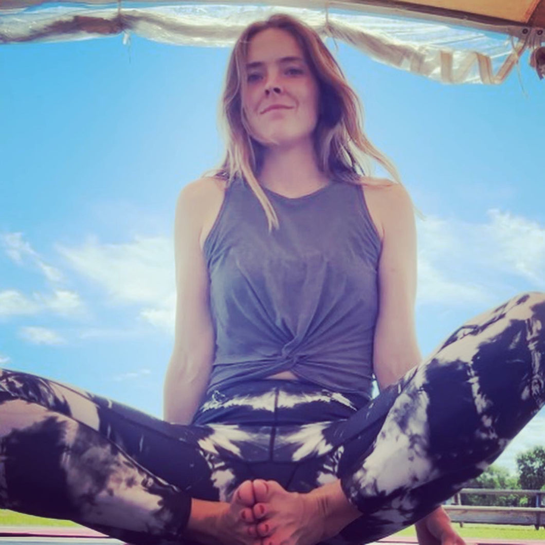 B+W Tie-Dye High Waist Yoga Leggings