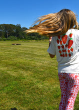 Load image into Gallery viewer, Strawberry Recycled Crossover leggings with pockets
