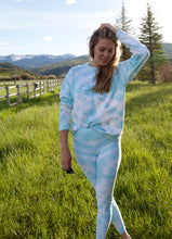 Load image into Gallery viewer, Express Turquoise Tie Dye High Waist Legging
