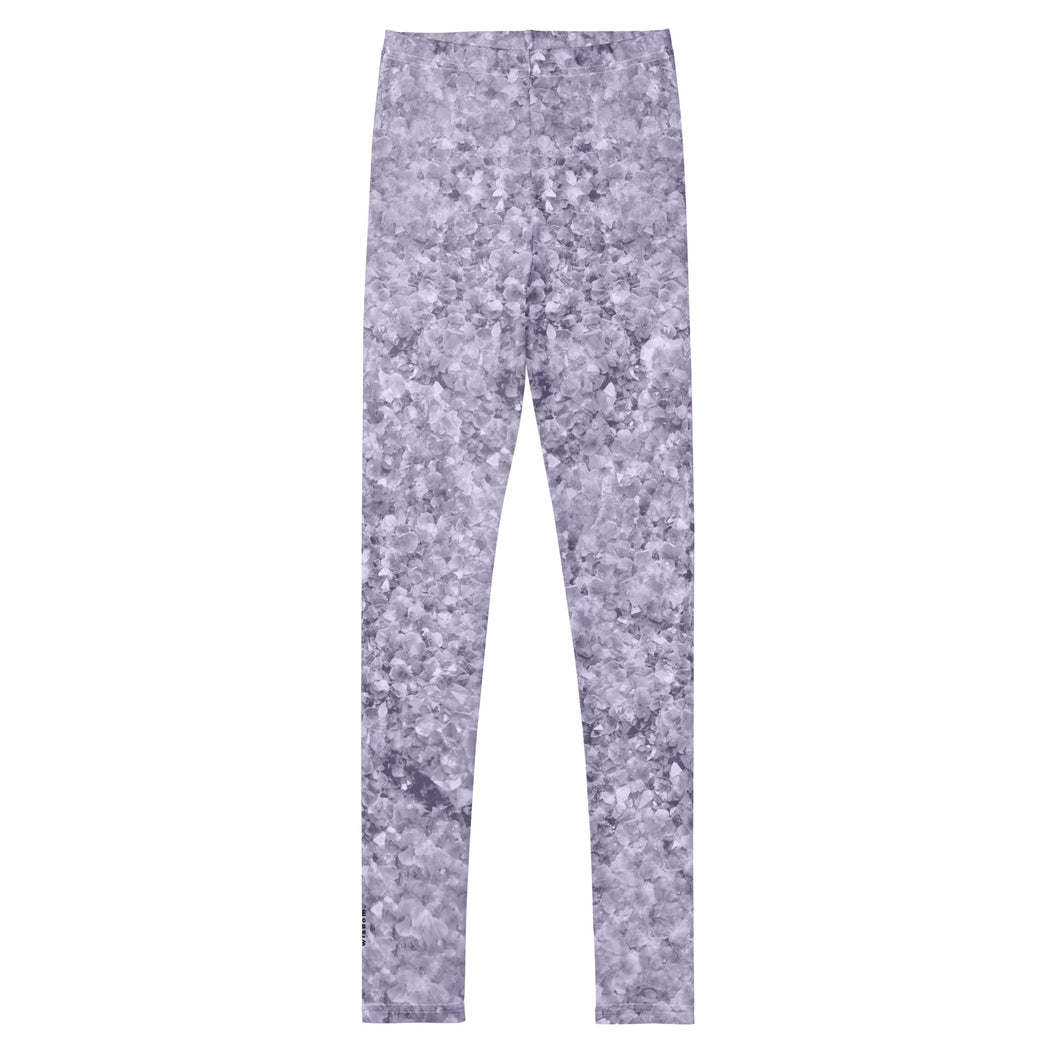 Purple Crystal Girls Leggings