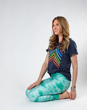 Load image into Gallery viewer, Mermaid Green Heart Chakra High Waist Yoga Leggings
