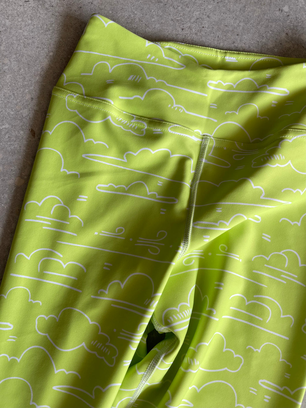 Air Lime Green High Waist Capri Legging