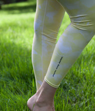 Load image into Gallery viewer, Yellow Crystal High Waist Yoga Leggings
