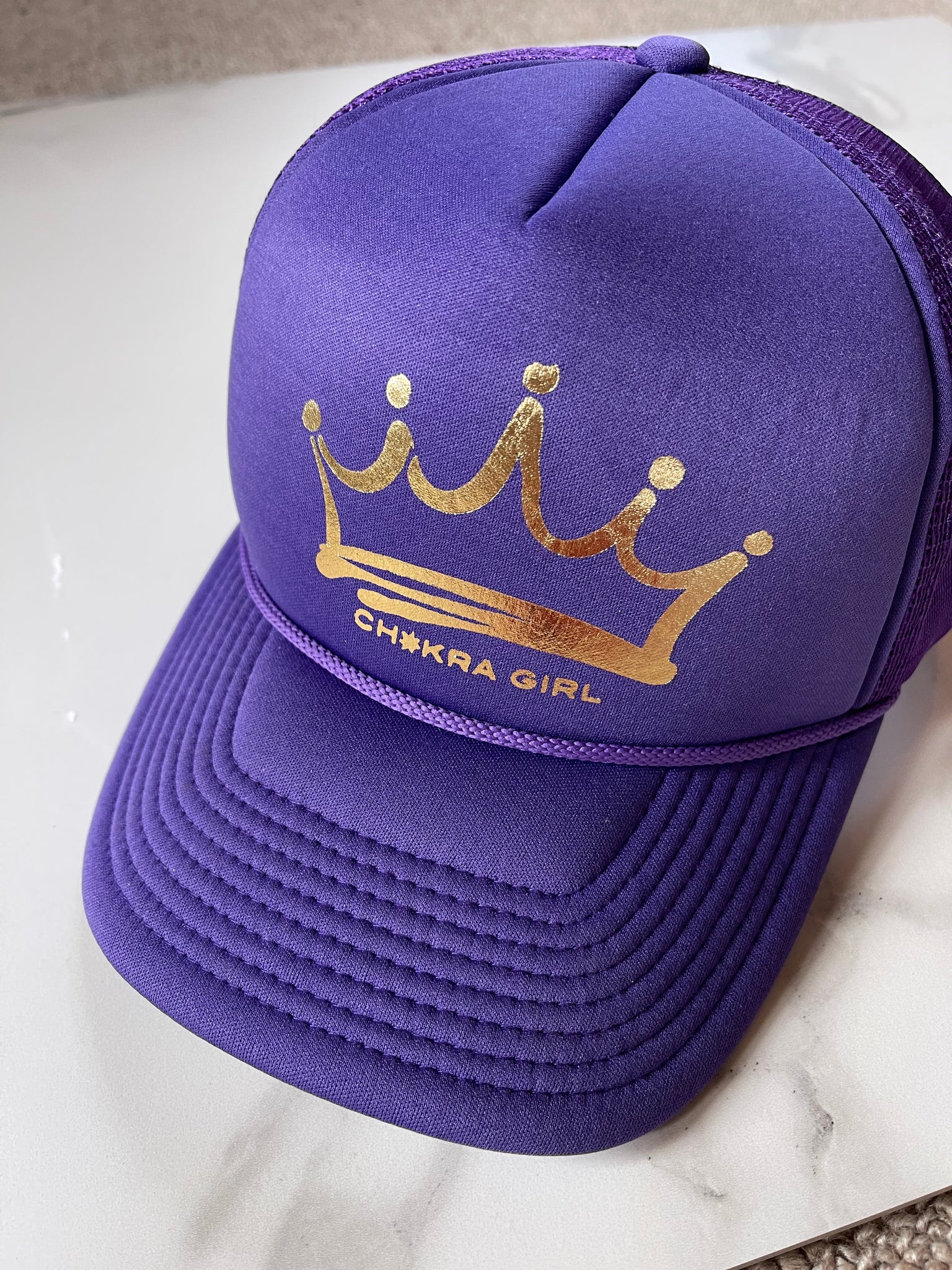 purple and gold crown