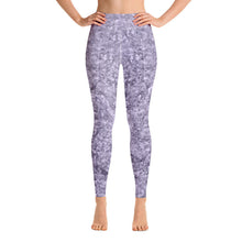 Load image into Gallery viewer, Purple Crystal High Waist Yoga Leggings
