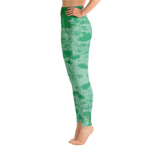 Load image into Gallery viewer, Mermaid Green Heart Chakra High Waist Yoga Leggings

