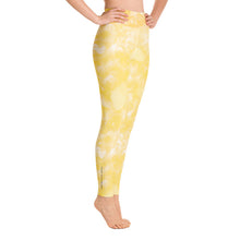 Load image into Gallery viewer, Yellow Crystal High Waist Yoga Leggings
