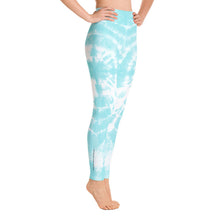 Load image into Gallery viewer, Express Turquoise Tie-Dye High Waist Yoga Leggings
